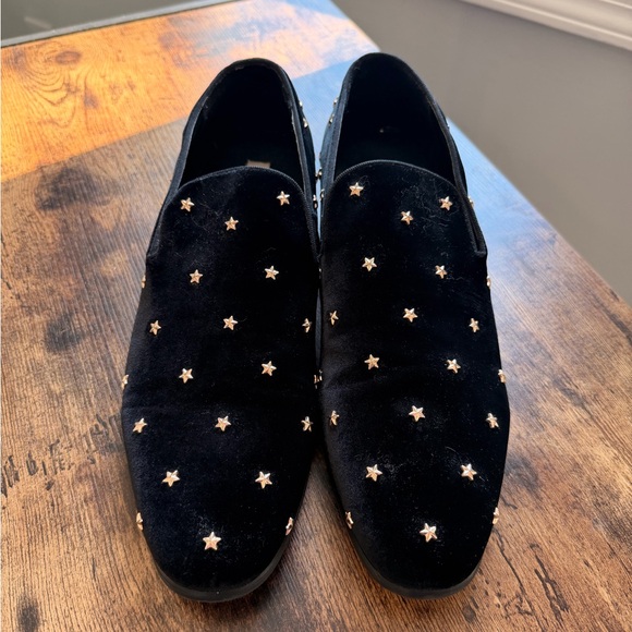 Steve Madden Black Velvet Loafers - Picture 6 of 7
